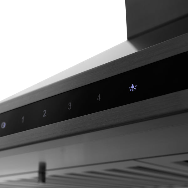 ZLINE 42 in. Convertible Vent Wall Mount Range Hood in Black Stainless Steel Handle, Open Box-Great Condition