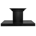 36" ZLINE CrownSound™Ducted Vent Wall Mount Range Hood in Black Stainless Steel with Built-in Bluetooth Speakers (BSKENCRN-BT-36)