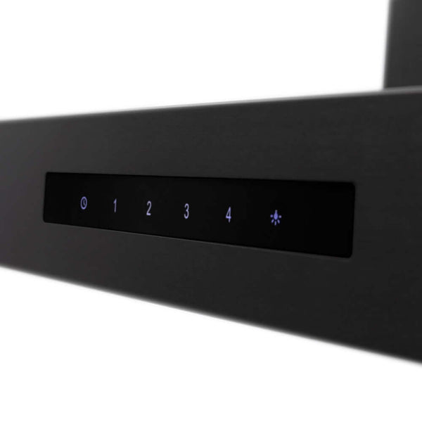 ZLINE 30 in. Convertible Vent Wall Mount Range Hood in Black Stainless Steel, Handle Open Box-Good Condition