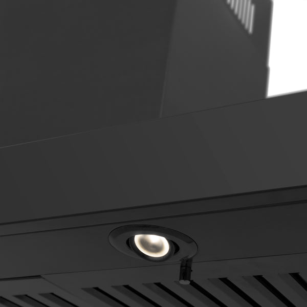 ZLINE 30 in. Convertible Vent Wall Mount Range Hood in Black Stainless Steel Handle, Open Box-Great Condition