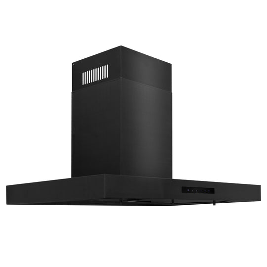 ZLINE 30 in. Convertible Vent Wall Mount Range Hood in Black Stainless Steel Handle, Open Box-Great Condition