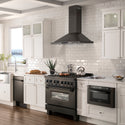 ZLINE 30" Convertible Vent Wall Mount Range Hood in Black Stainless Steel (BSKBN-30)