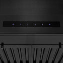 24" ZLINE CrownSound™Ducted Vent Wall Mount Range Hood in Black Stainless Steel with Built-in Bluetooth Speakers (BSKENCRN-BT-24)