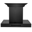 24" ZLINE CrownSound™Ducted Vent Wall Mount Range Hood in Black Stainless Steel with Built-in Bluetooth Speakers (BSKENCRN-BT-24)