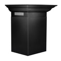 ZLINE 30" Convertible Vent Wall Mount Range Hood in Black Stainless Steel with Crown Molding (BSKENCRN-30)