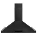 ZLINE Kitchen Package with Black Stainless Steel Refrigerator, 36 in. Dual Fuel Range, Range Hood, and Microwave Drawer (4KPR-RABRH36-MW)