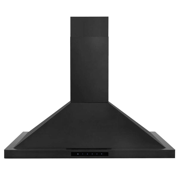 ZLINE 30 in. Convertible Vent Wall Mount Range Hood in Black Stainless Steel, Handle Open Box-Good Condition