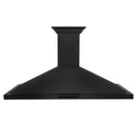 48" ZLINE CrownSound™Ducted Vent Wall Mount Range Hood in Black Stainless Steel with Built-in Bluetooth Speakers (BSKBNCRN-BT-48)