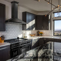 48" ZLINE CrownSound™Ducted Vent Wall Mount Range Hood in Black Stainless Steel with Built-in Bluetooth Speakers (BSKBNCRN-BT-48)