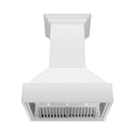 ZLINE 36 in. Wooden Wall Mount Range Hood in Rustic Bright White Finish (355WW-36)