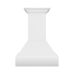 ZLINE 36 in. Wooden Wall Mount Range Hood in Rustic Bright White Finish (355WW-36)