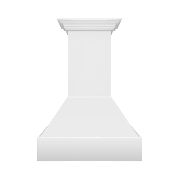 ZLINE 36 in. Wooden Wall Mount Range Hood in Rustic Bright White Finish (355WW-36)