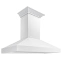 ZLINE 48 in. Wooden Wall Mount Range Hood in Smooth Bright White Finish (KBWW-48)