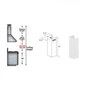 ZLINE 61 in. Smooth Bright White Wooden Chimney Extension for Ceilings up to 12 ft. (KBWW-E)