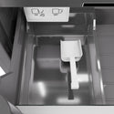 ZLINE Autograph Edition 18 in. 8.6 cu. ft. Left Hinge Column Freezer in Black Stainless Steel with Graphite Gray Interior and Polished Gold Accents (RCFVLZ-BS-18-G)