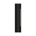 ZLINE Autograph Edition 18 in. 8.6 cu. ft. Left Hinge Column Freezer in Black Stainless Steel with Graphite Gray Interior and Polished Gold Accents (RCFVLZ-BS-18-G)