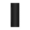 ZLINE 30 in. 16.7 cu. ft. Column Refrigerator in Black Stainless Steel with Graphite Gray Interior (RCRV-BS-30) front, closed.