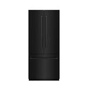 ZLINE 36 in. 19.6 cu. ft. French Door Built-In Bottom Freezer Refrigerator with Water Dispenser and Ice Maker in Black Stainless Steel with Graphite Gray Interior (GRBIV-BS-36)