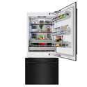 ZLINE 36 in. 19.8 cu. ft. Built-In Bottom Freezer Refrigerator with Water Dispenser and Ice Maker in Black Stainless Steel (RBIT-BS-36)