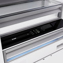 ZLINE 72 in. 39.6 cu. ft. French Door Built-In Bottom Freezer Refrigerator with Water Dispensers and Ice Makers in Black Stainless Steel (RBIT-BS-72)