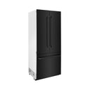 ZLINE 36 in. 19.6 cu. ft. French Door Built-In Bottom Freezer Refrigerator with Water Dispenser and Ice Maker in Black Stainless Steel (RBIV-BS-36)