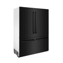 ZLINE 60 in. 32.2 cu. ft. French Door Built-In Bottom Freezer Refrigerator with Water Dispensers and Ice Makers in Black Stainless Steel (RBIV-BS-60)