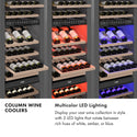 ZLINE 18 in. 9.0 cu. ft. Triple Zone 68 Bottle Panel Ready Right Hinge Column Wine Cooler, Open Box-Great Condition