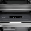 ZLINE Autograph Edition 18 in. 8.6 cu. ft. Left Hinge Column Freezer in White Matte with Graphite Gray Interior and Champagne Bronze Accents (RCFVLZ-WM-18-CB) close-up detail, interior touch control panel.