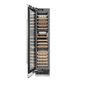 ZLINE 18 in. 9.0 cu. ft. Triple Zone 68 Bottle Left Hinge Column Wine Cooler in DuraSnow® Stainless Steel (RCWVL-SN-18)