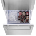 ZLINE 30 in. 16.1 cu. ft. Built-In Bottom Freezer Refrigerator with Water Dispenser and Ice Maker in DuraSnow® Stainless Steel (RBIV-SN-30)