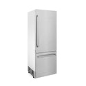 ZLINE 30 in. 16.1 cu. ft. Built-In Bottom Freezer Refrigerator with Water Dispenser and Ice Maker in DuraSnow® Stainless Steel (RBIV-SN-30)