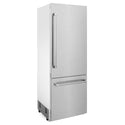 ZLINE 30" 16.1 cu. ft. Built-In 2-Door Bottom Freezer Refrigerator with Internal Water and Ice Dispenser in Fingerprint Resistant Stainless Steel (RBIV-SN-30)