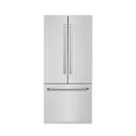 ZLINE 36 in. 19.6 cu. ft. French Door Built-In Bottom Freezer Refrigerator with Water Dispenser and Ice Maker in DuraSnow® Stainless Steel (RBIV-SN-36)