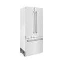 ZLINE 36" 19.6 cu. ft. Built-In 3-Door French Door Refrigerator with Internal Water and Ice Dispenser in Fingerprint Resistant Stainless Steel (RBIV-SN-36)