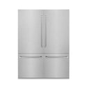 ZLINE 60 in. 32.2 cu. ft. French Door Built-In Bottom Freezer Refrigerator with Water Dispensers and Ice Makers in DuraSnow® Stainless Steel (RBIV-SN-60)