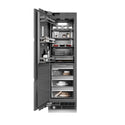 ZLINE 24 in. 12.4 cu. ft. Panel Ready Column Freezer with Graphite Gray Interior, Open Box-Great Condition