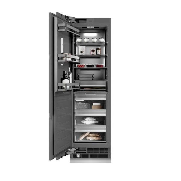 ZLINE 24 in. 12.4 cu. ft. Panel Ready Column Freezer with Graphite Gray Interior, Open Box-Great Condition