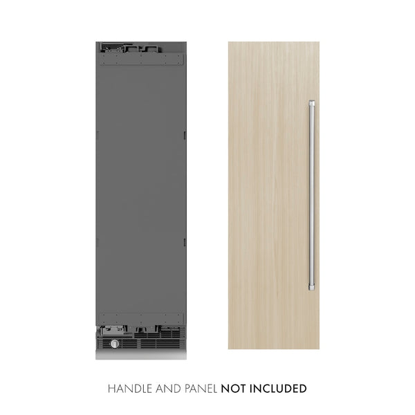 ZLINE 24 in. 12.4 cu. ft. Panel Ready Column Freezer with Graphite Gray Interior, Open Box-Great Condition