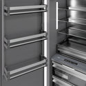 ZLINE 18 in. 8.6 cu. ft. Panel Ready Left Hinge Column Freezer with Graphite Gray Interior, Open Box-Good Condition