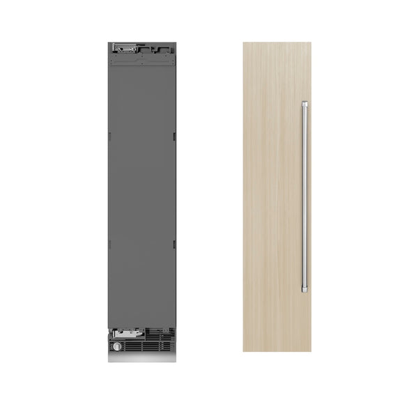 ZLINE 18 in. 8.6 cu. ft. Panel Ready Left Hinge Column Freezer with Graphite Gray Interior, Open Box-Great Condition