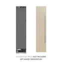 ZLINE 18 in. 8.6 cu. ft. Panel Ready Left Hinge Column Freezer with Graphite Gray Interior, Open Box-Great Condition