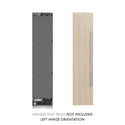 ZLINE 18 in. 8.6 cu. ft. Panel Ready Left Hinge Column Freezer with Graphite Gray Interior, Open Box-Good Condition