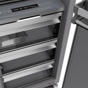 ZLINE 18 in. 8.6 cu. ft. Panel Ready Right Hinge Column Freezer with Graphite Gray Interior, Open Box-Great Condition