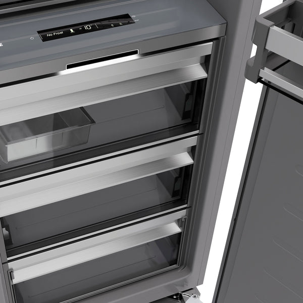 ZLINE 18 in. 8.6 cu. ft. Panel Ready Right Hinge Column Freezer with Graphite Gray Interior, Open Box-Great Condition