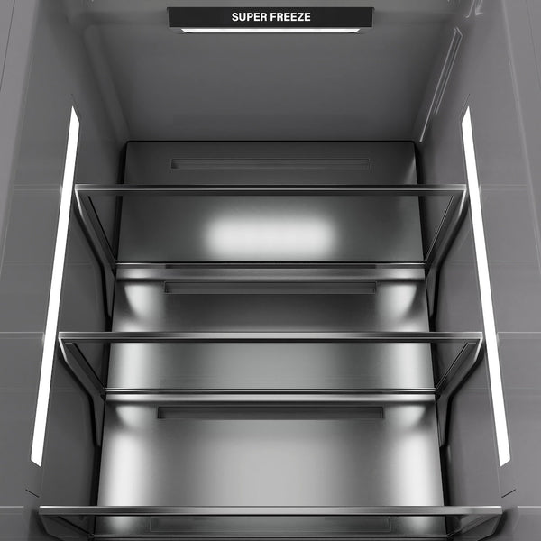 ZLINE 18 in. 8.6 cu. ft. Panel Ready Right Hinge Column Freezer with Graphite Gray Interior, Open Box-Good Condition