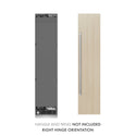 ZLINE 18 in. 8.6 cu. ft. Panel Ready Right Hinge Column Freezer with Graphite Gray Interior, Open Box-Good Condition