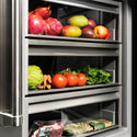ZLINE 24 in. 12.5 cu. ft. Panel Ready Column Refrigerator with Graphite Gray Interior, Open Box-Great Condition