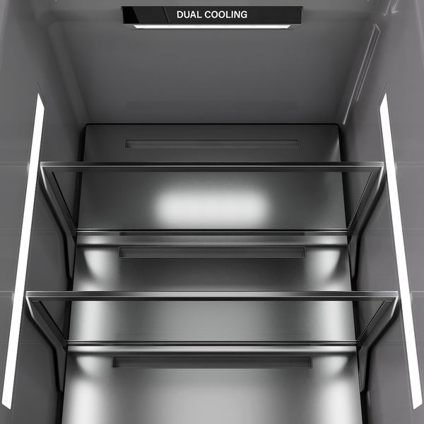 ZLINE 24 in. 12.5 cu. ft. Panel Ready Column Refrigerator with Graphite Gray Interior, Open Box-Great Condition