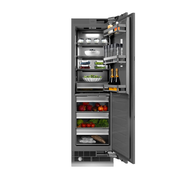 ZLINE 24 in. 12.5 cu. ft. Panel Ready Column Refrigerator with Graphite Gray Interior, Open Box-Great Condition