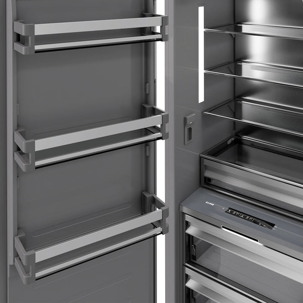 ZLINE 30 in. 16.7 cu. ft. Panel Ready Column Refrigerator with Graphite Gray Interior, Open Box-Good Condition